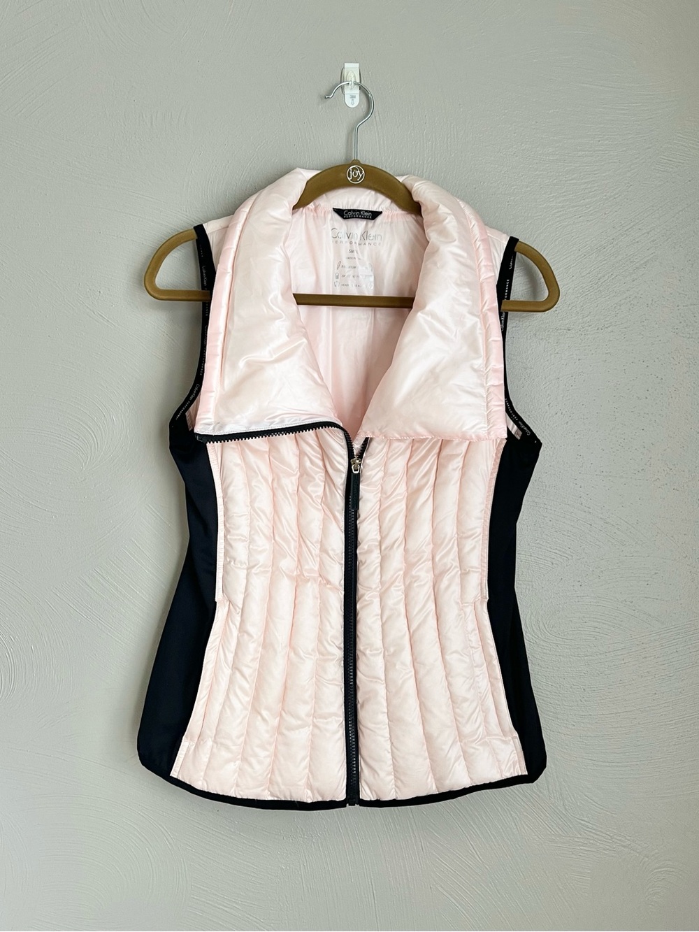 Calvin Klein Performance Pink & Black Puffer Vest